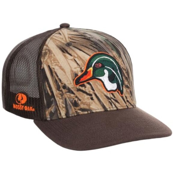 Mossy Oak Camo Trucker Hat Adjustable Snapback Mesh Back Hunting Cap
